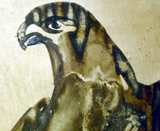 French Art Deco Eagle Watercolor by Raymond Bigot